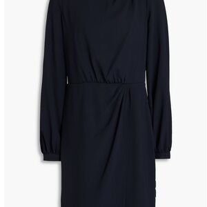 Veronica Beard Patrizia Navy Long-Sleeve Dress